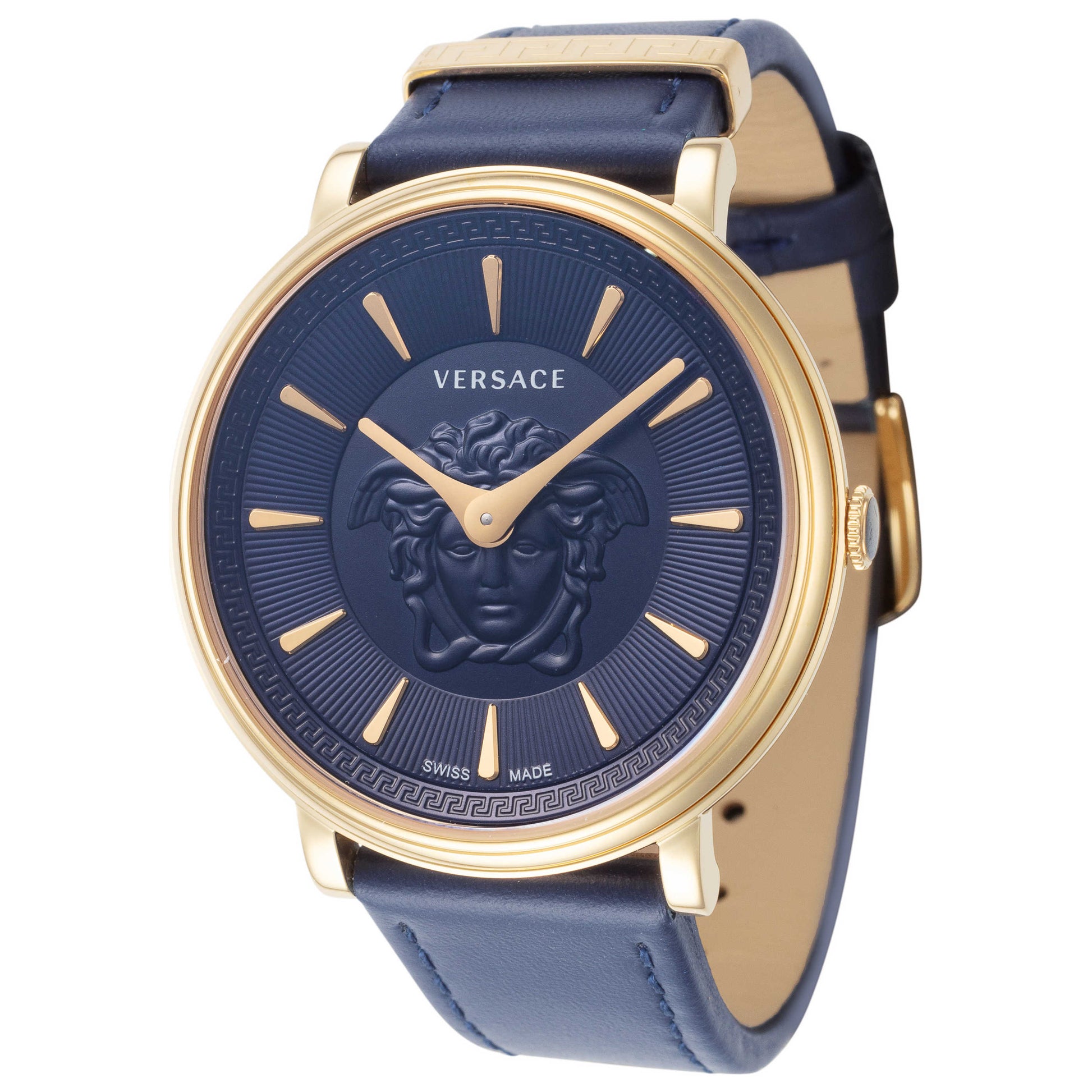 Front view of Versace V-Circle Medusa Women's Quartz Watch VE8103721