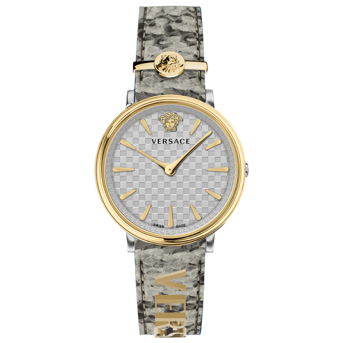 Front view of Versace V-Circle Women's Quartz Watch VE8104422