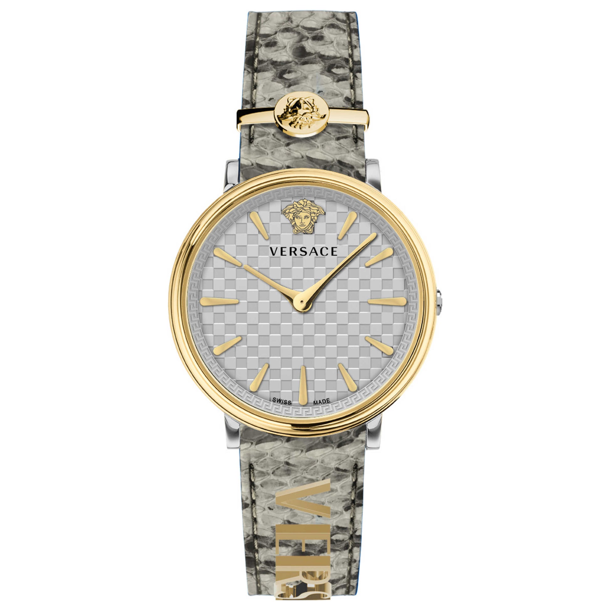 Front view of Versace V-Circle Women's Quartz Watch VE8104422