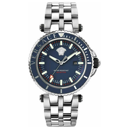 Front view of Versace V-Race Men's Quartz Watch VEAK00418