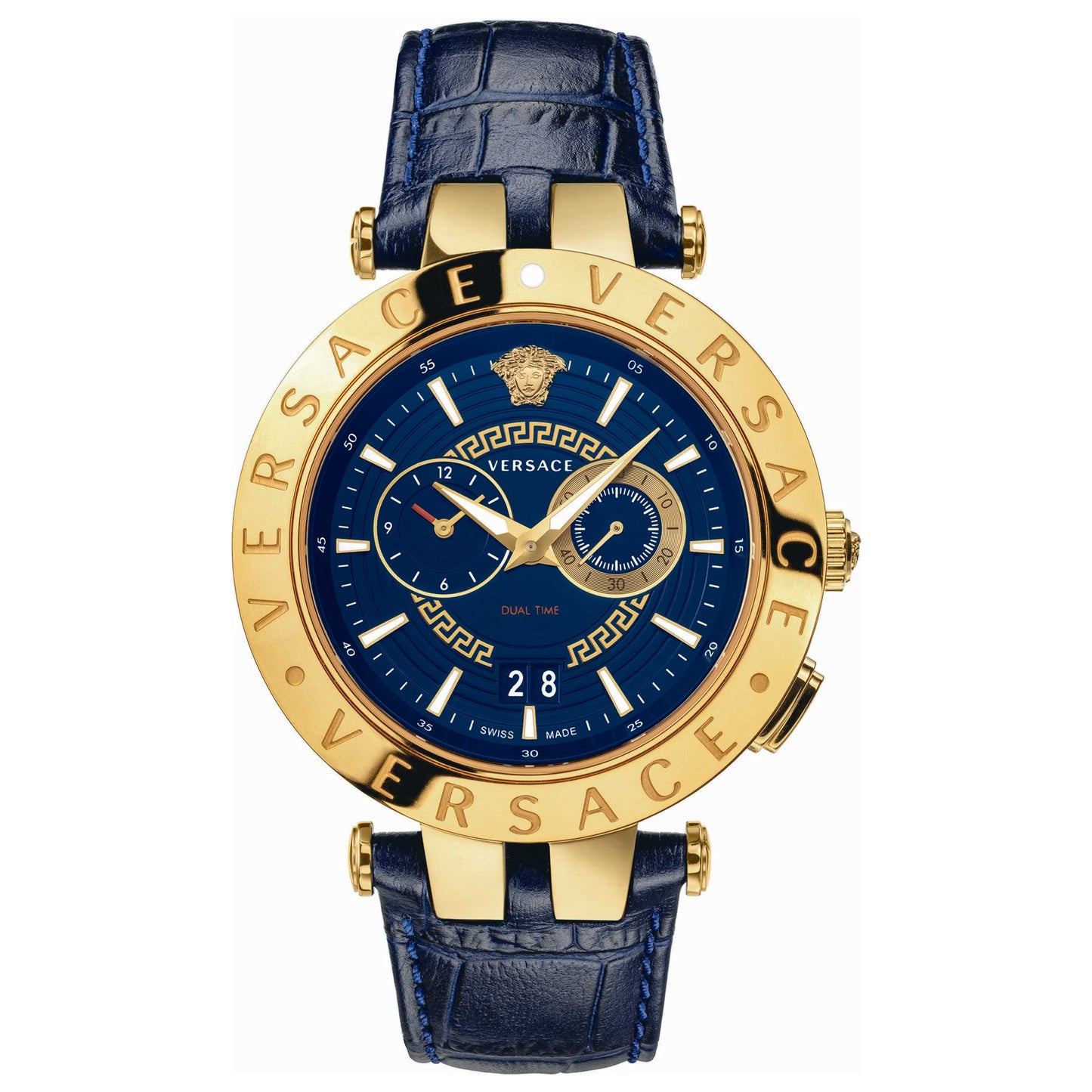 Front view of Versace V-Race Men's Quartz Watch VEBV00219