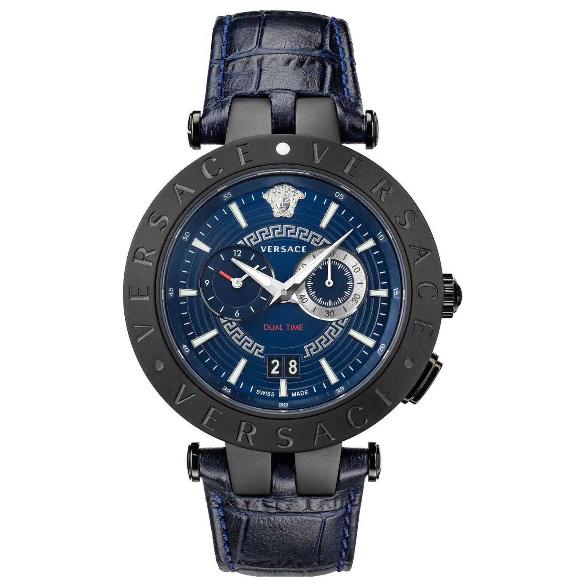 Front view of Versace V-Race Men's Quartz Watch VEBV00419