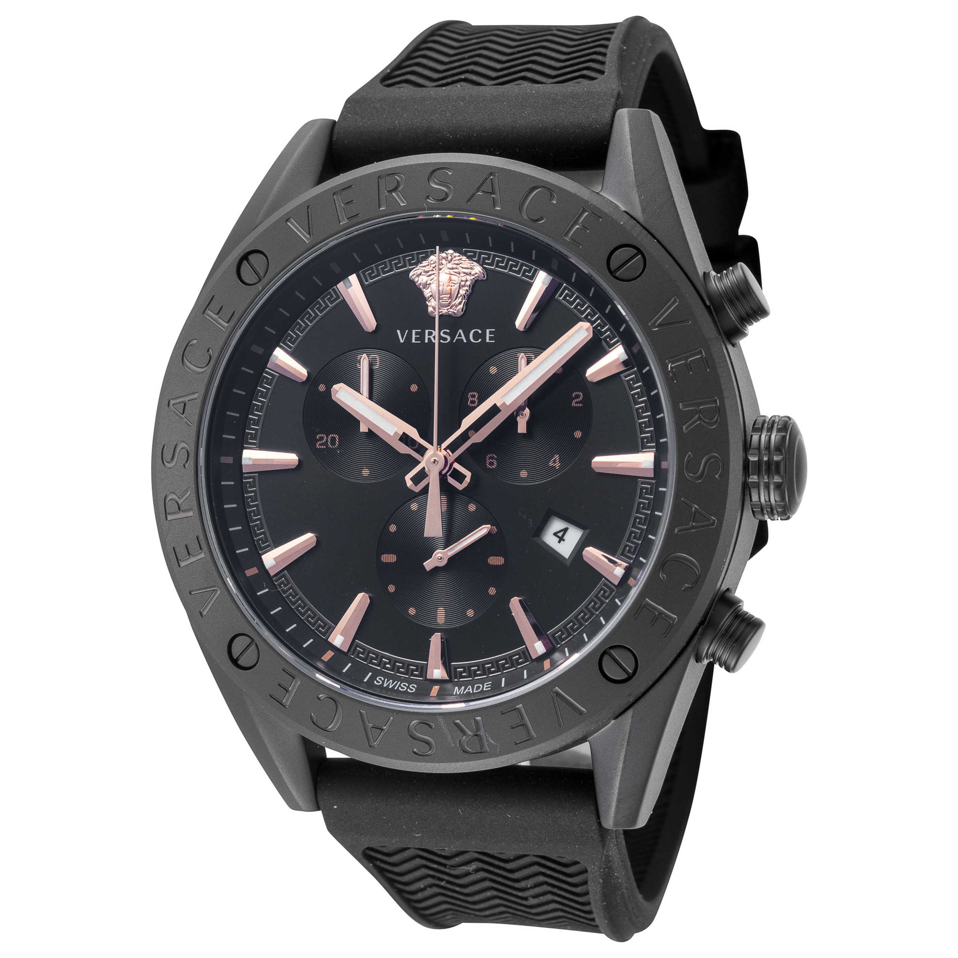 Front view of Versace V-Chrono Men's Quartz Watch VEHB00419