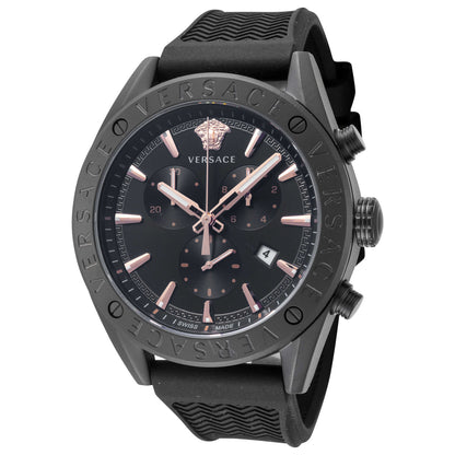 Front view of Versace V-Chrono Men's Quartz Watch VEHB00419