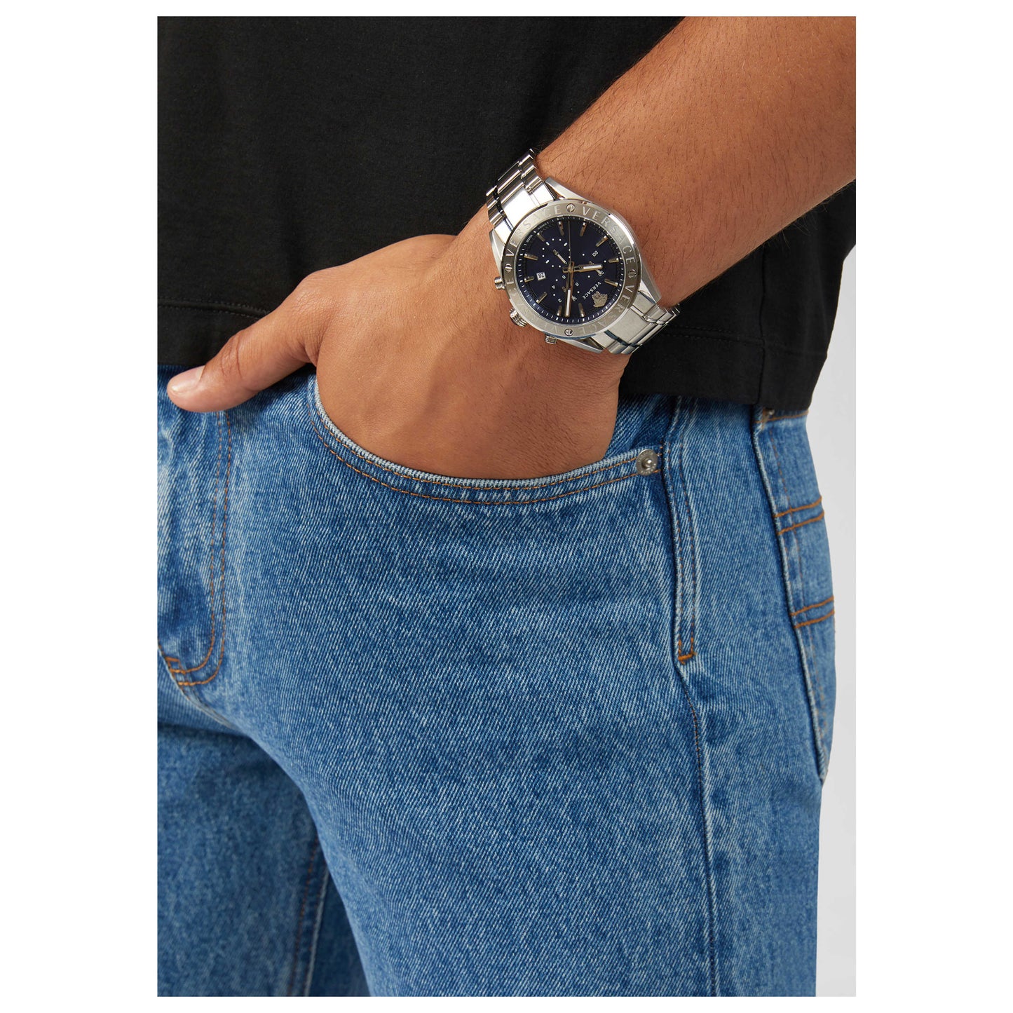 Versace V-Chrono Men's Quartz Watch VEHB00519 - Image #5