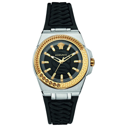 Front view of Versace Chain Reaction Women's Quartz Watch VEHD00120