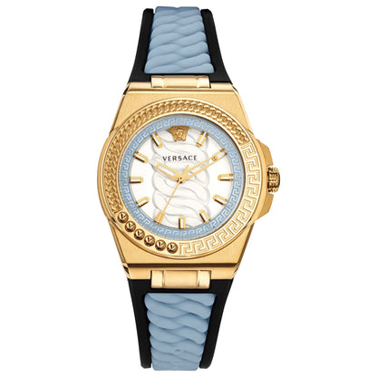 Front view of Versace Chain Reaction Women's Quartz Watch VEHD00320