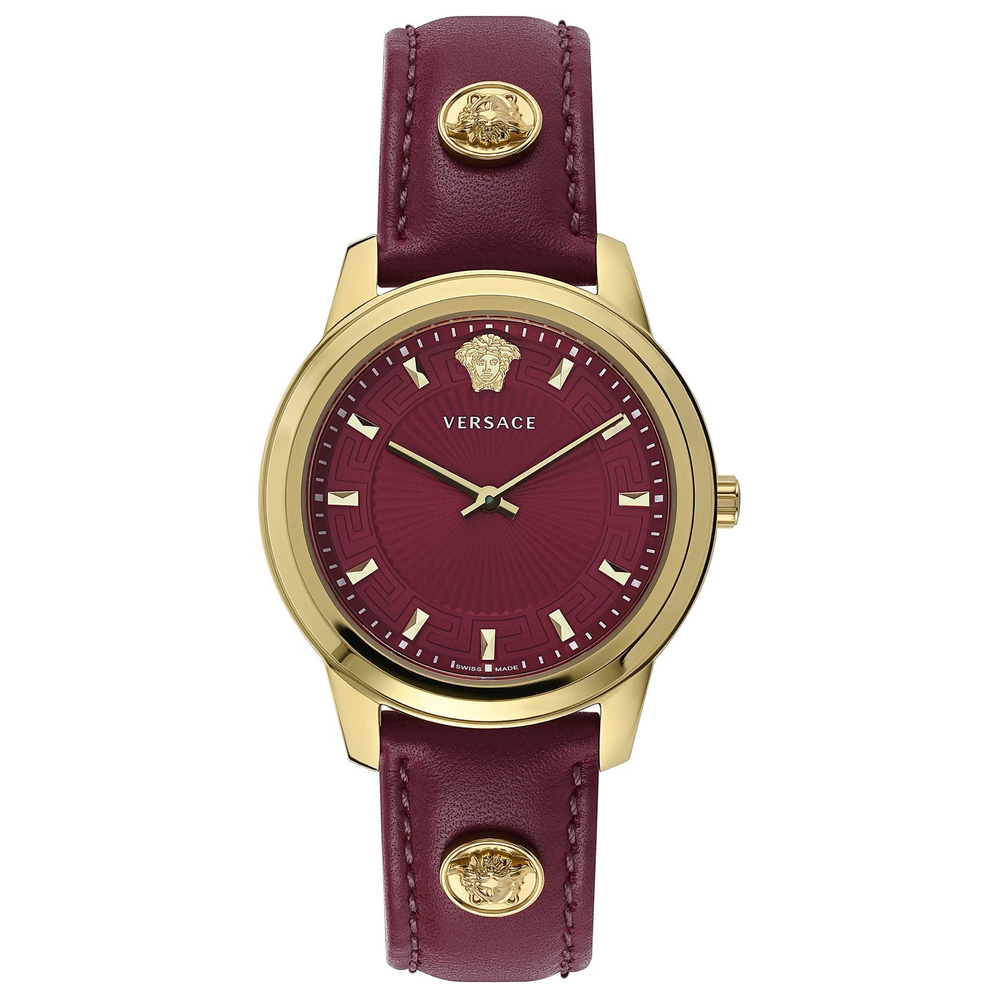 Front view of Versace Greca Women's Quartz Watch VEPX00320