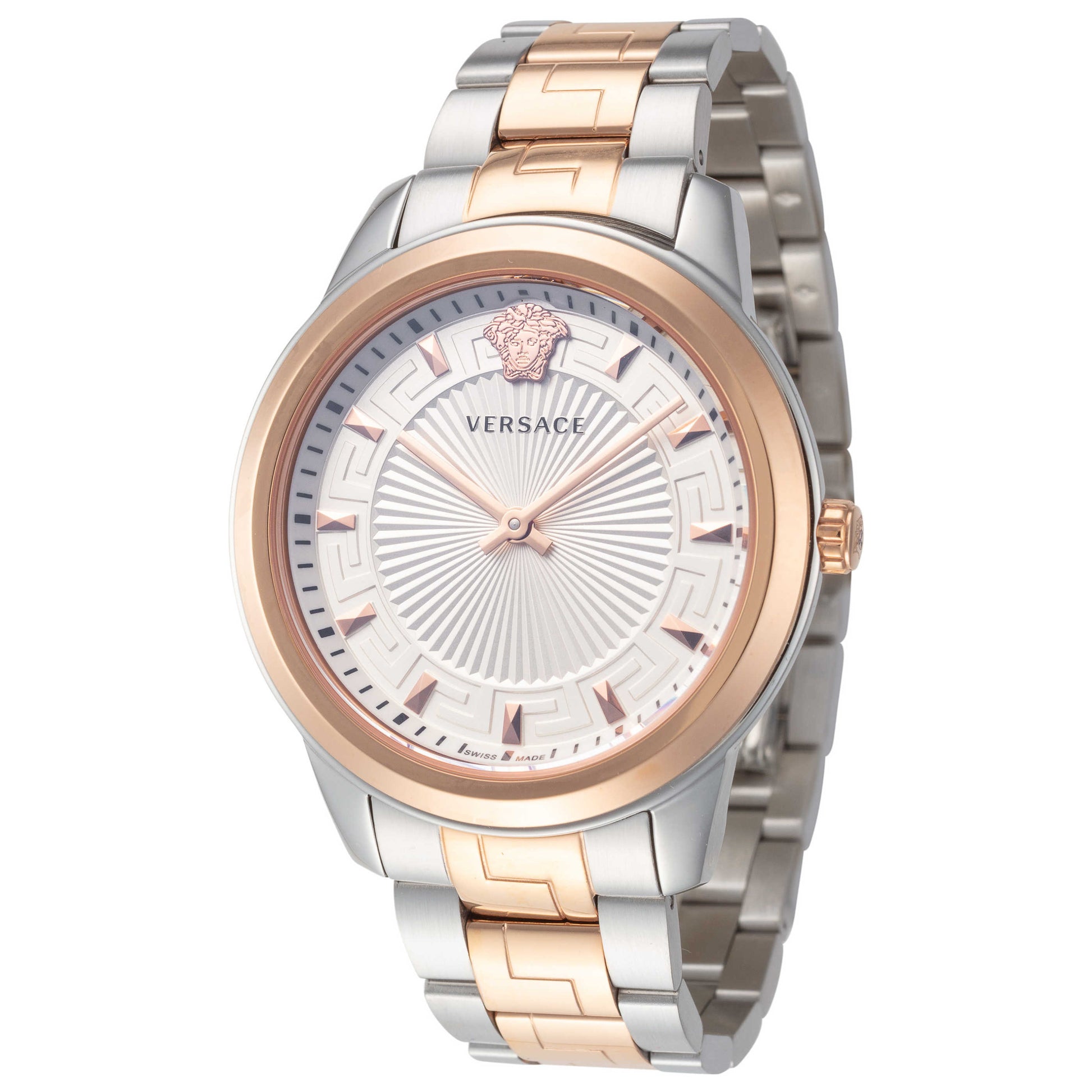 Front view of Versace Greca Women's Quartz Watch VEPX01621