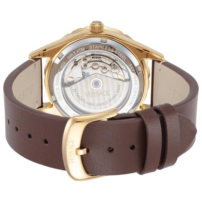 Back view of Versace Hellenyium Men's Automatic Watch VEQCA0224