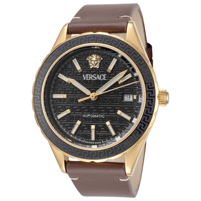 Front view of Versace Hellenyium Men's Automatic Watch VEQCA0224