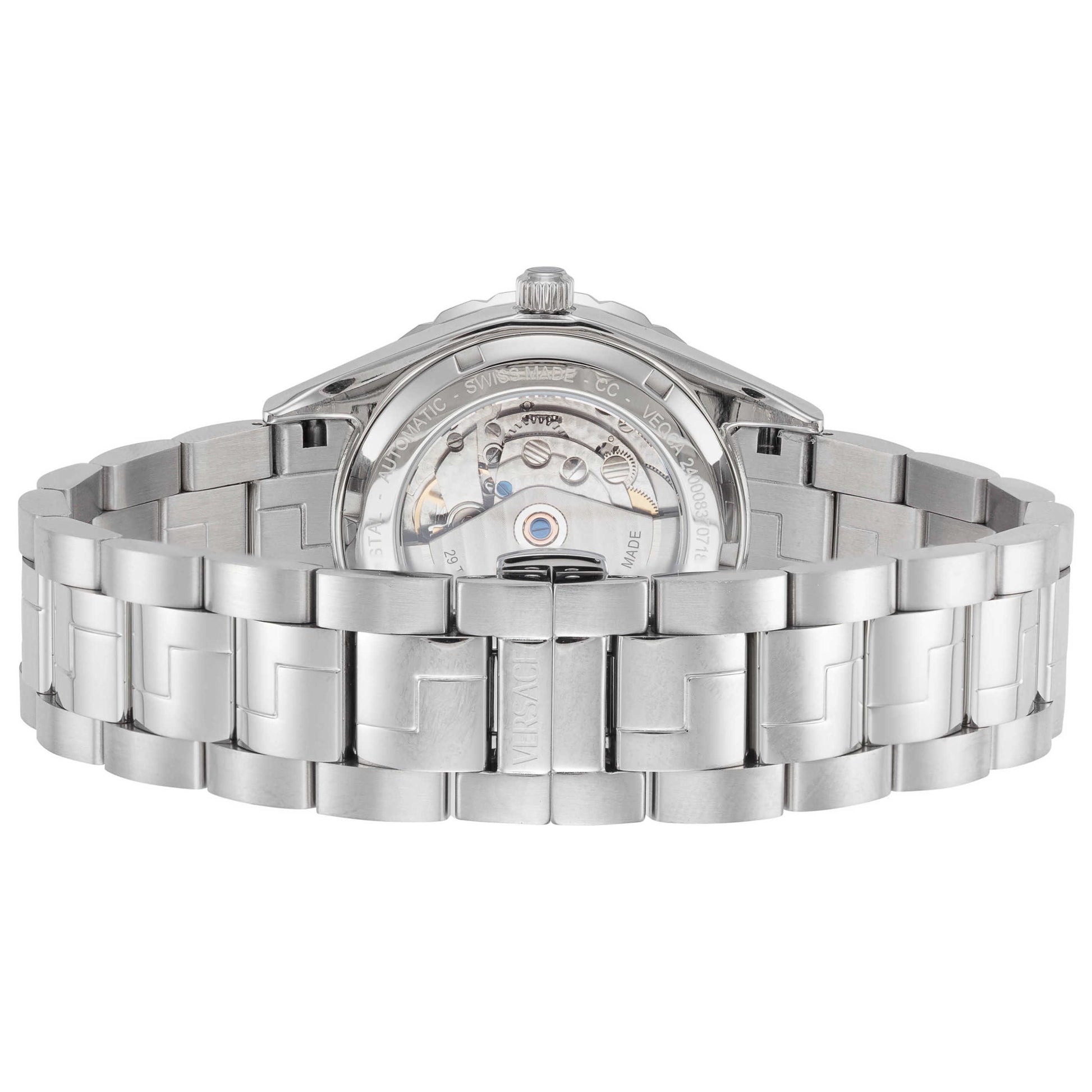 Back view of Versace Hellenyium Men's Automatic Watch VEQCA0324