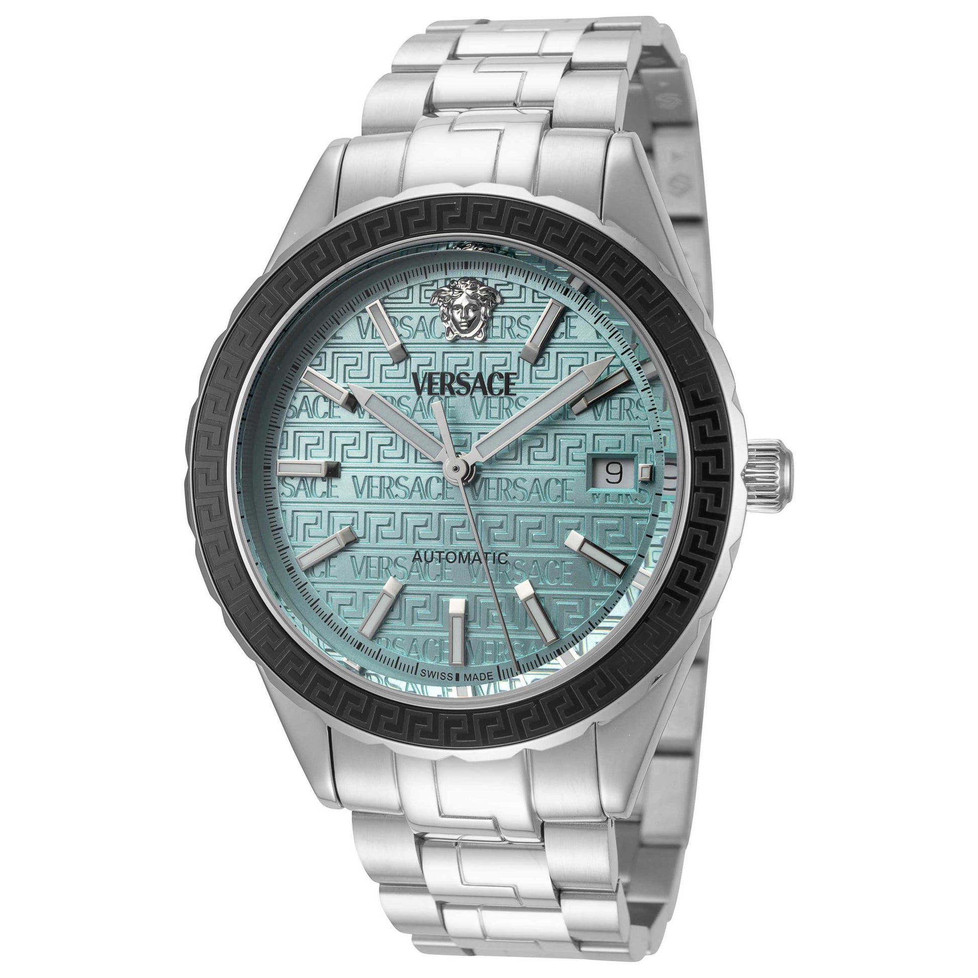 Front view of Versace Hellenyium Men's Automatic Watch VEQCA0324