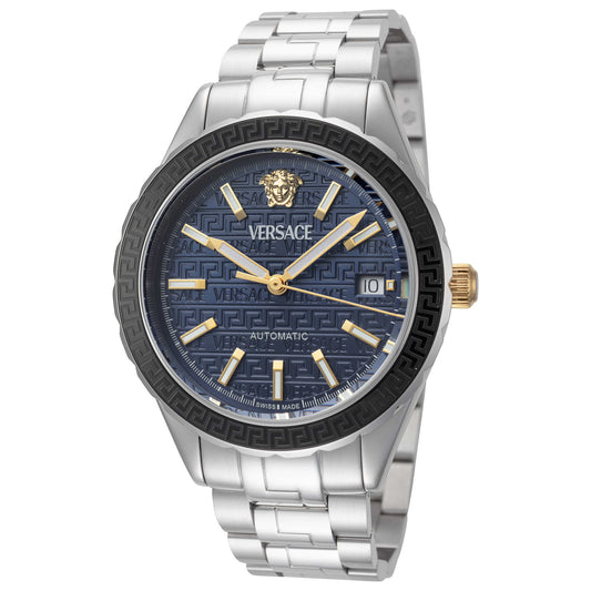 Front view of Versace Hellenyium Men's Automatic Watch VEQCA0424