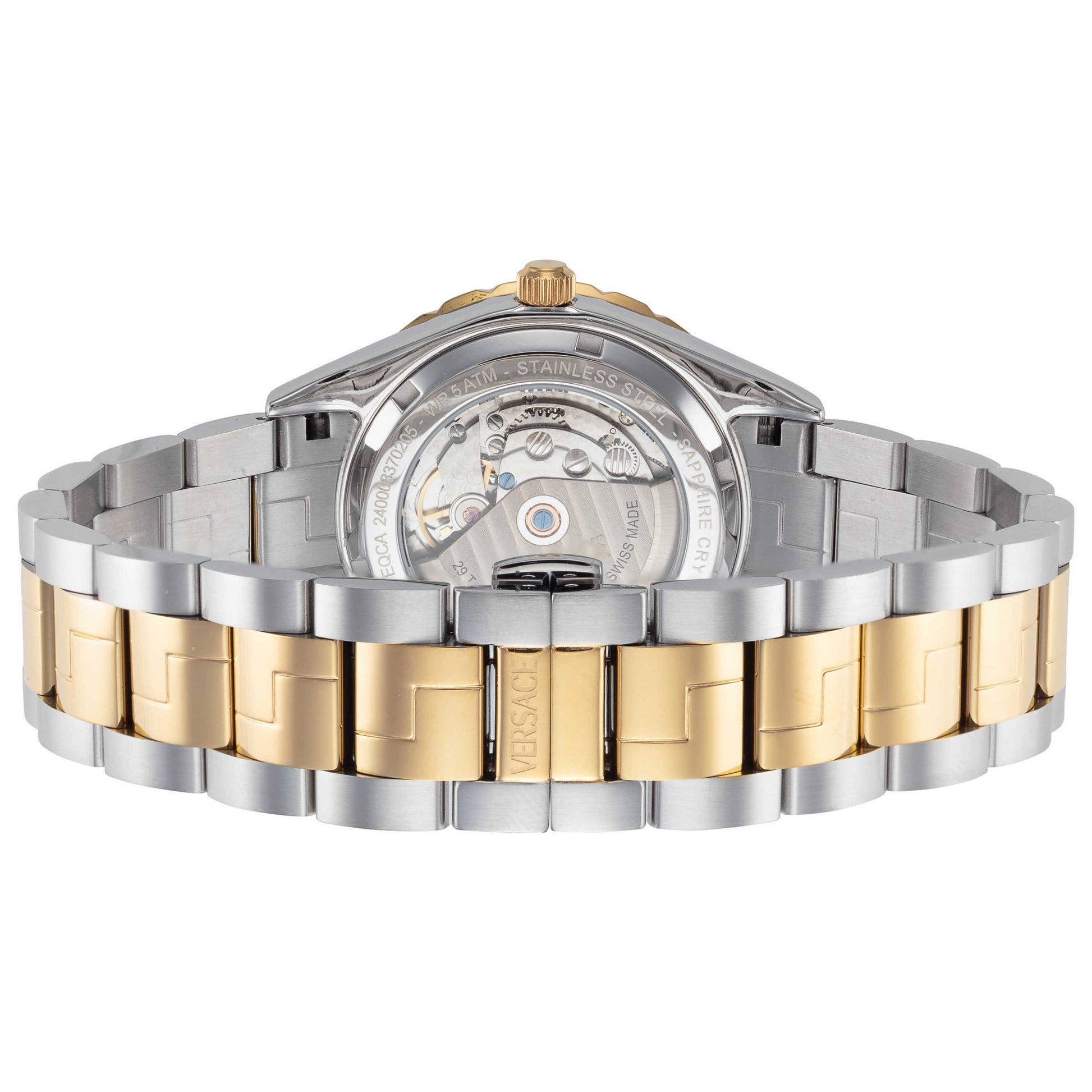 Back view of Versace Hellenyium Men's Automatic Watch VEQCA0524
