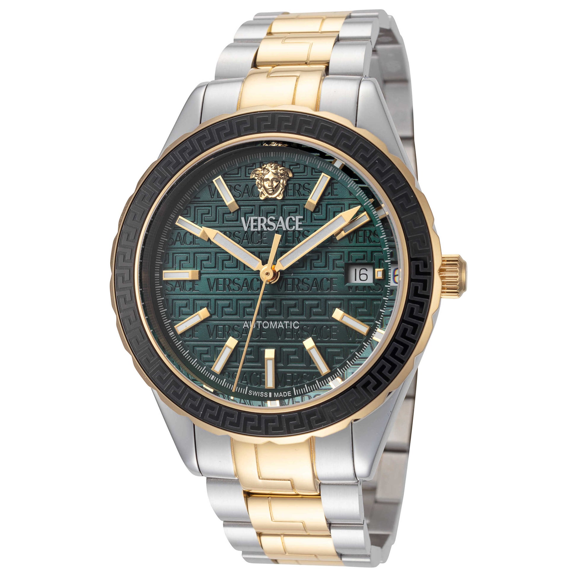 Front view of Versace Hellenyium Men's Automatic Watch VEQCA0524
