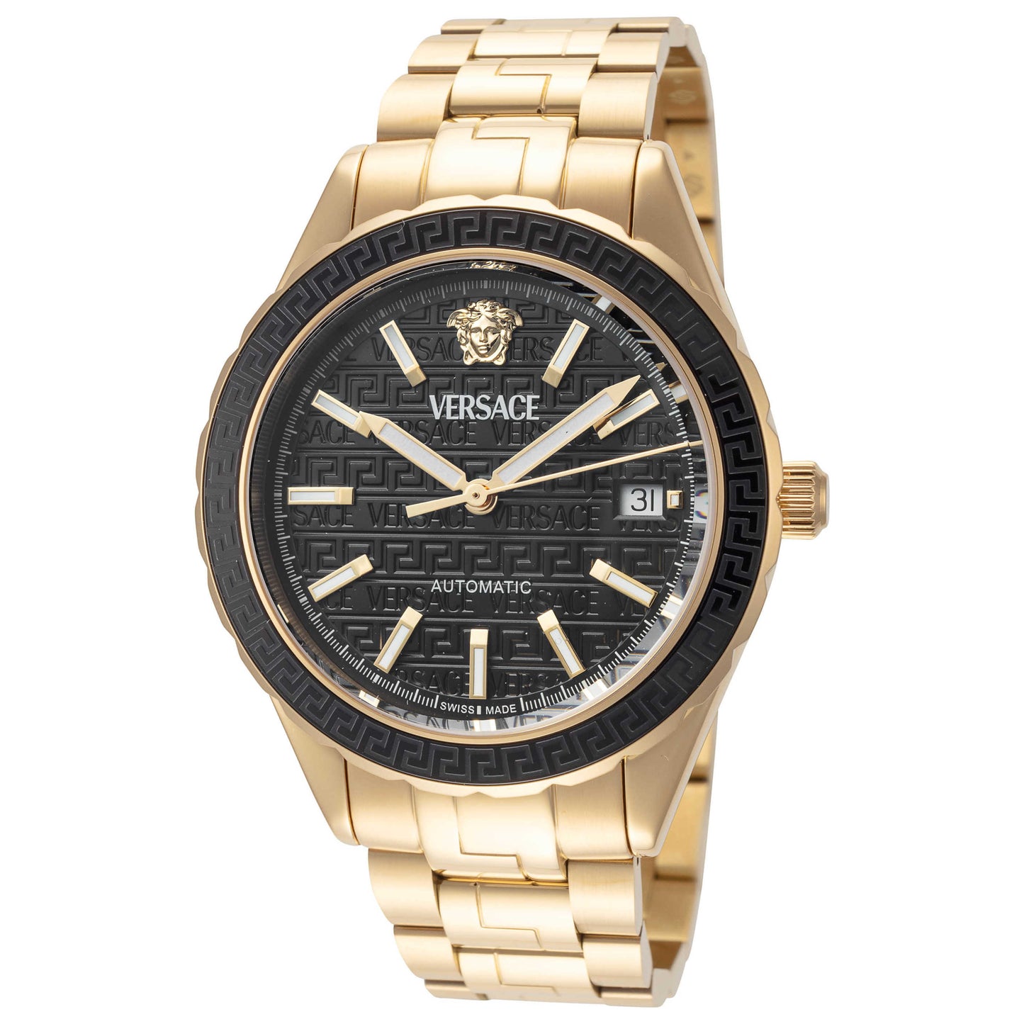 Front view of Versace Hellenyium Men's Automatic Watch VEQCA0624