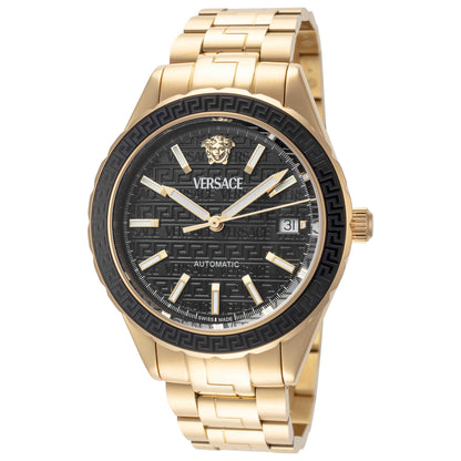 Front view of Versace Hellenyium Men's Automatic Watch VEQCA0624