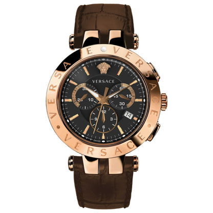 Front view of Versace V-Race Men's Quartz Watch VERQ00320