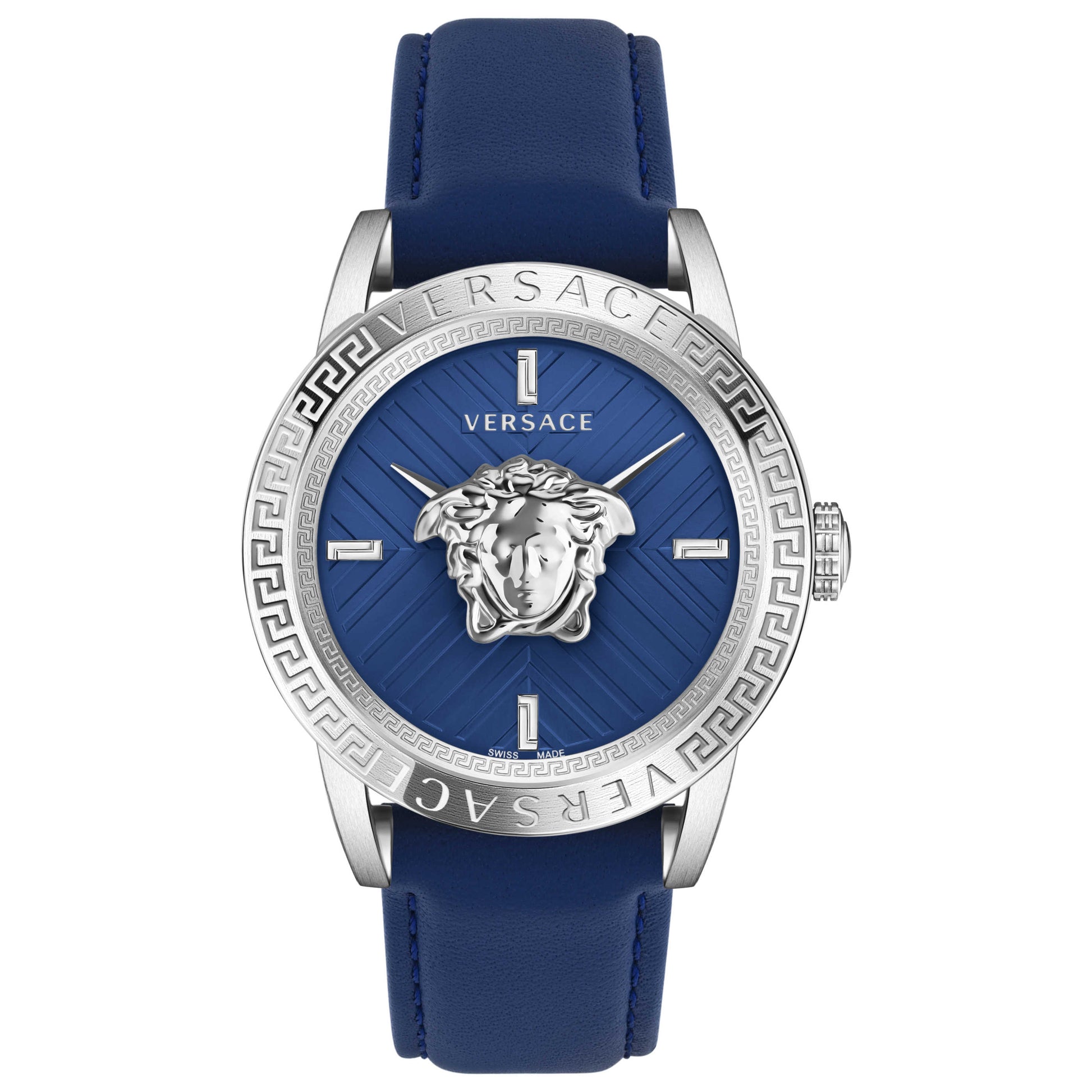 Front view of Versace V-Code Men's Quartz Watch VESN00122