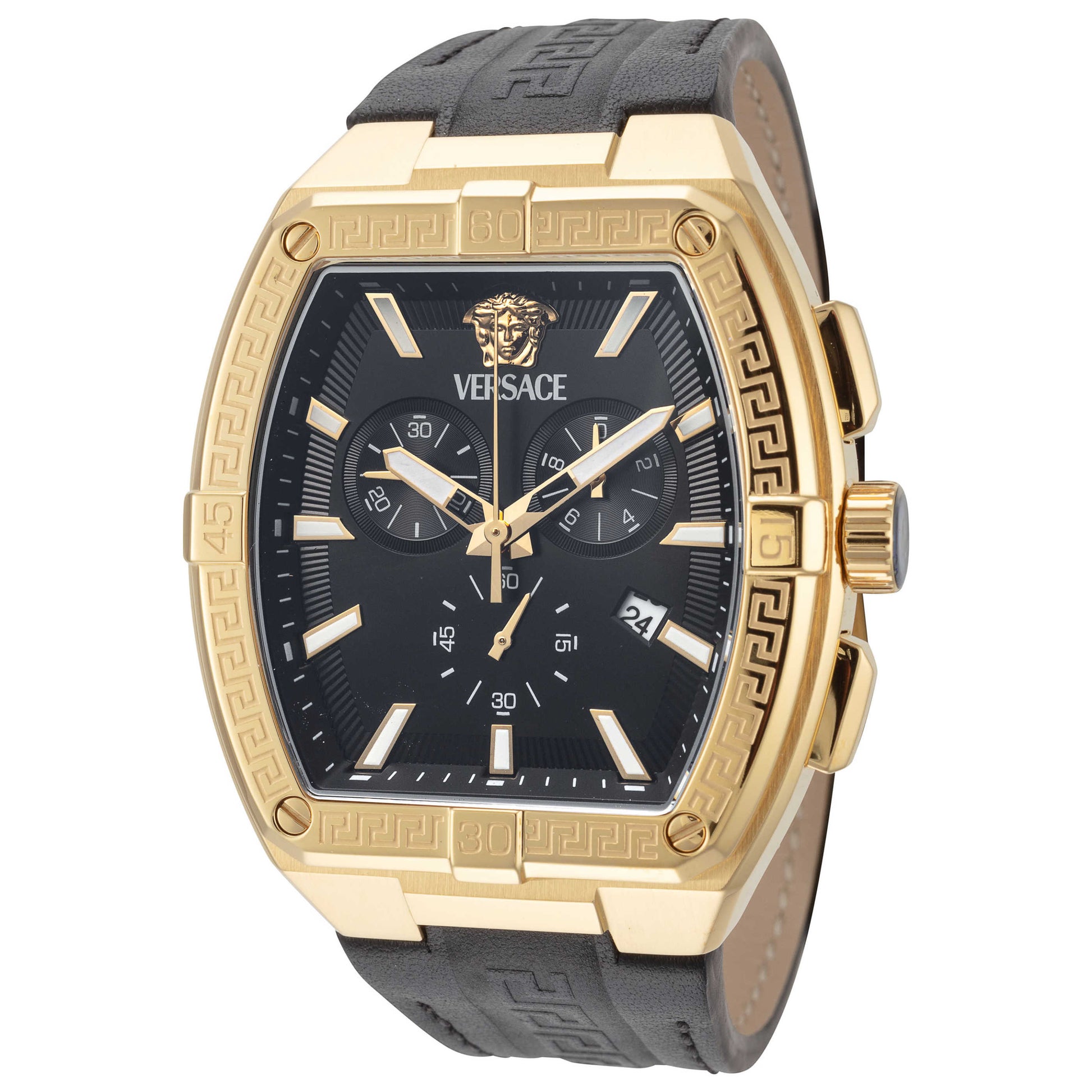 Front view of Versace Greca Sport Men's Quartz Watch VESP00324