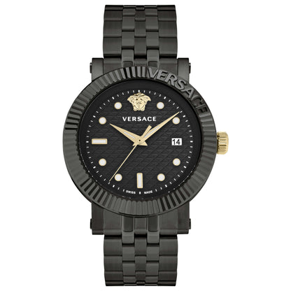 Front view of Versace V-Classic Men's Quartz Watch VESR01122