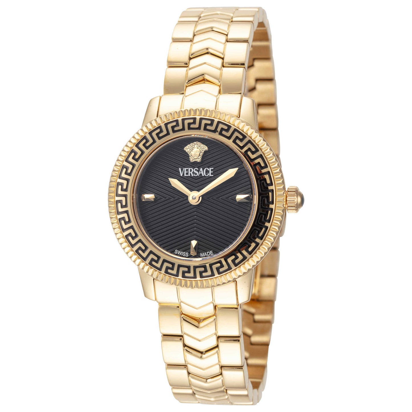 Front view of Versace V-Icon Women's Quartz Watch VEUCA0824