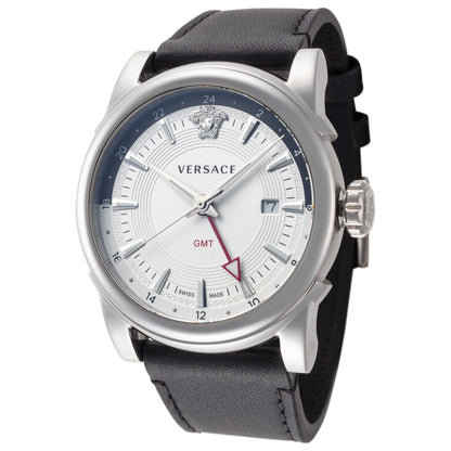 Front view of Versace GMT Vintage Men's Quartz Watch VEV300119
