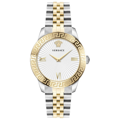 Front view of Versace Greca Signature Women's Quartz Watch VEVC00519
