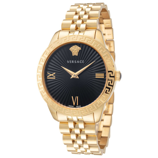 Front view of Versace Greca Signature Women's Quartz Watch VEVC01121