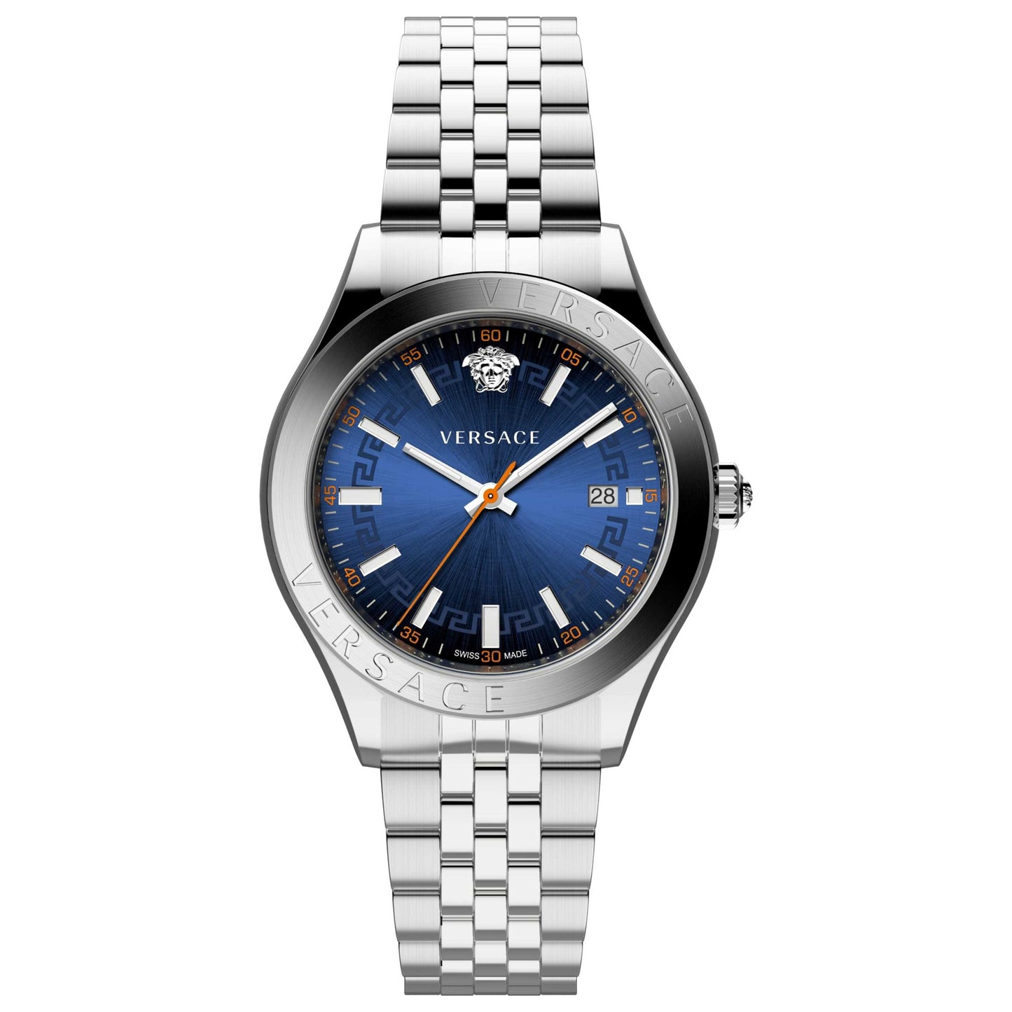 Front view of Versace Hellenyium Men's Quartz Watch VEVK00921