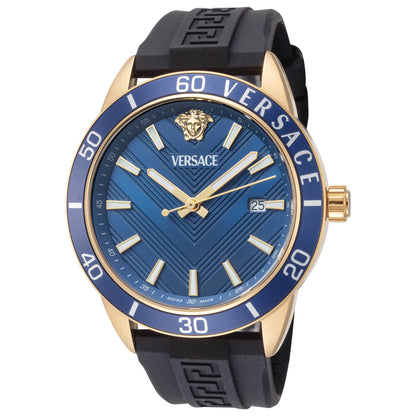 Front view of Versace Greca Urban Men's Quartz Watch VEYCA0224