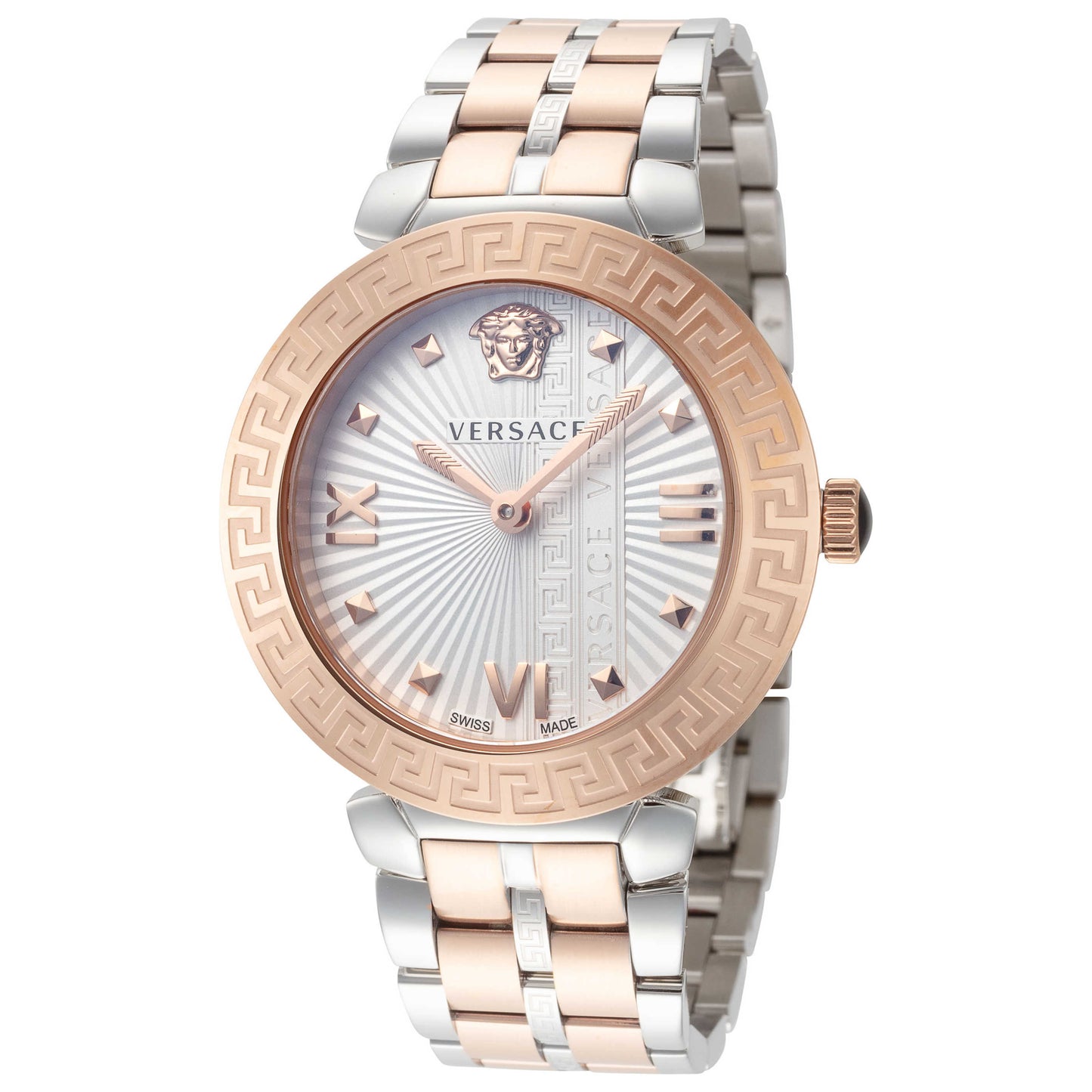Front view of Versace Greca Icon Women's Quartz Watch VEZ600723