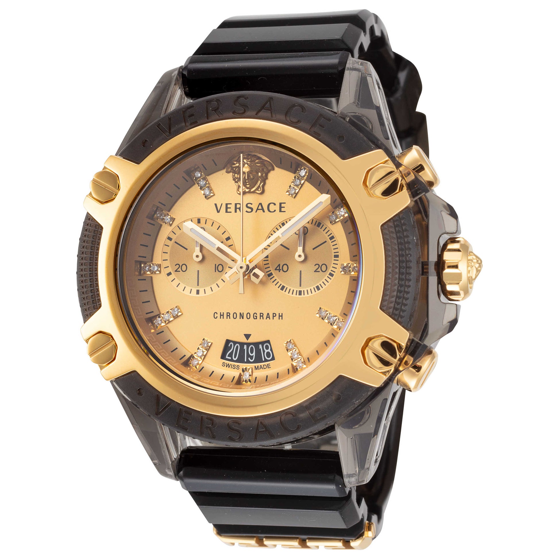 Front view of Versace Icon Active Men's Quartz Watch VEZ701623