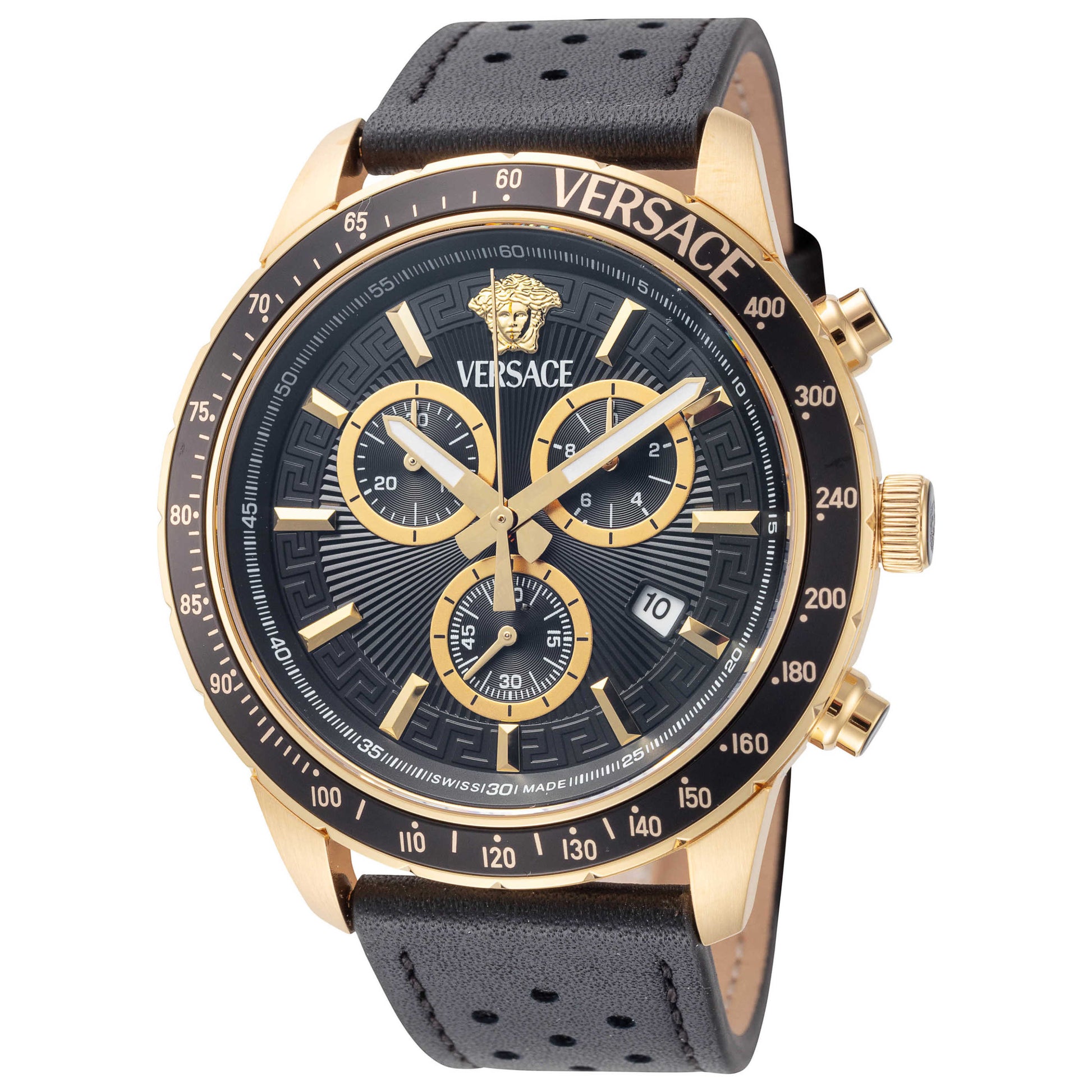 Front view of Versace Sport Chrono Men's Quartz Watch VEZCA0224