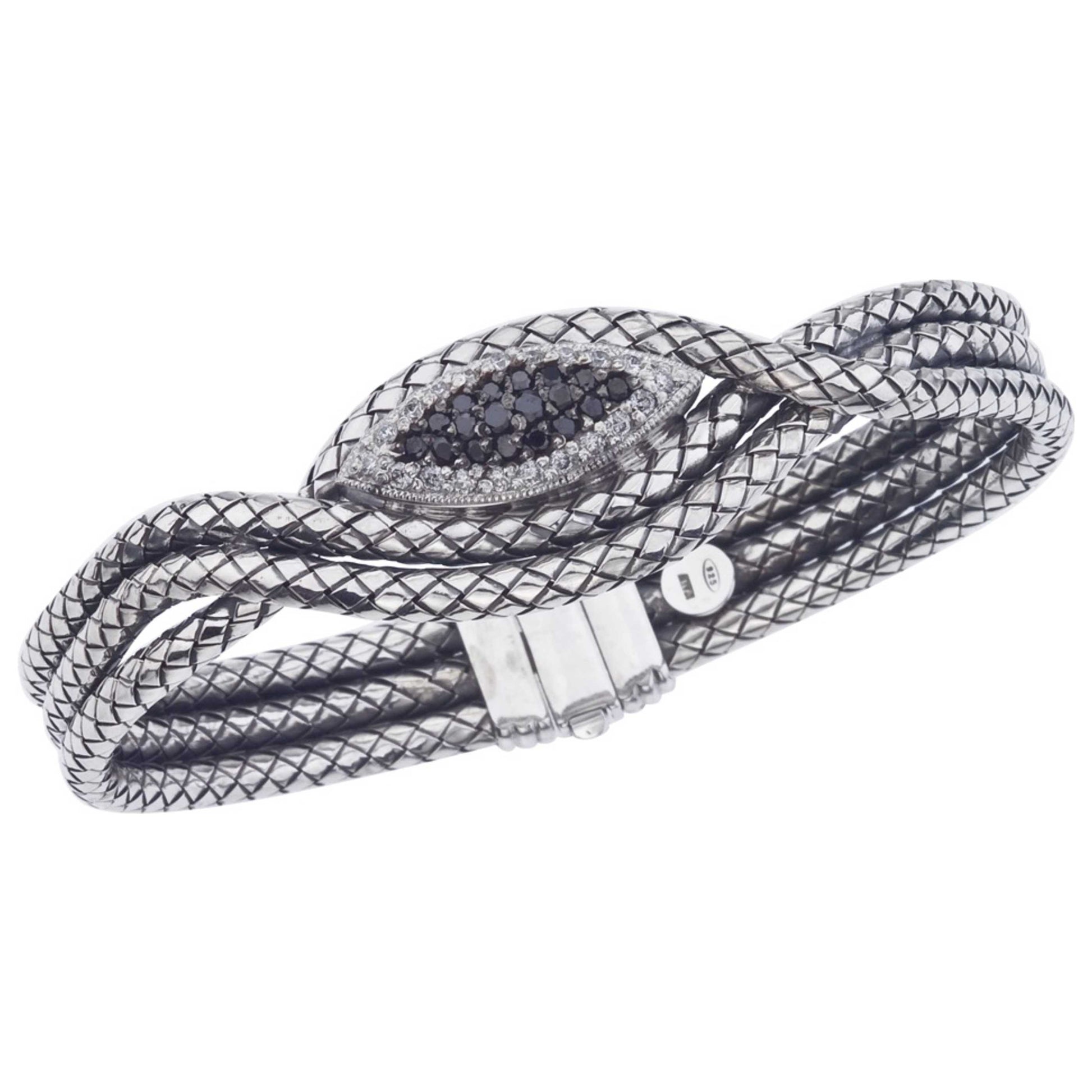 Front view of Alisa Elegant Women's Bracelet VHB-1156-DBW