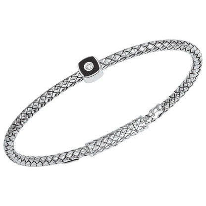 Front view of Alisa Elegant Women's Bracelet VHB-1543-DB