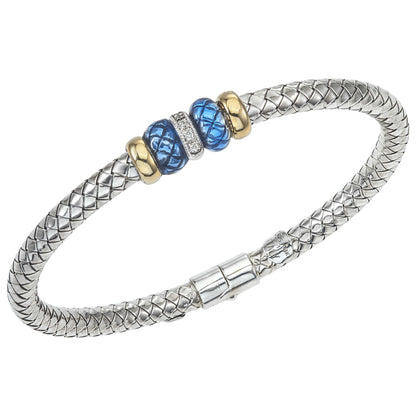 Front view of Alisa Elegant Women's Bracelet VHB-1570-DBL