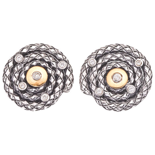 Front view of Alisa Elegant Women's Earrings VHE-1102-D