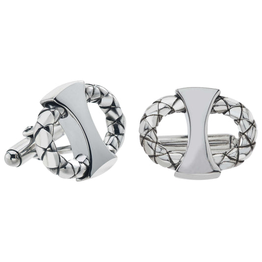 Front view of Alisa Elegant Men's Cufflink VHG-1487