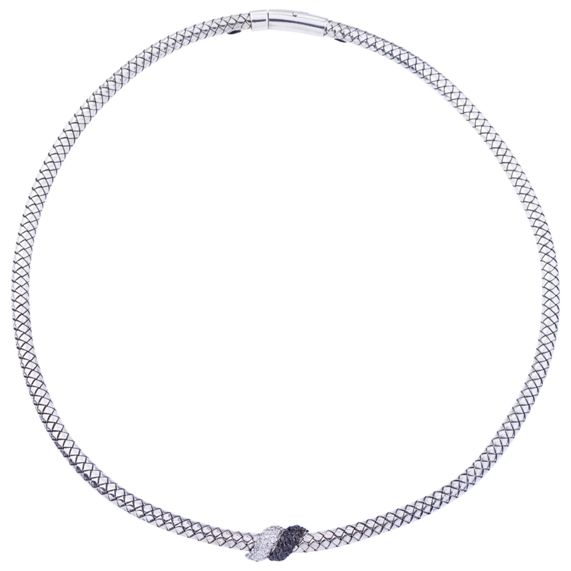 Front view of Alisa Elegant Women's Necklace VHN-1143-DBW