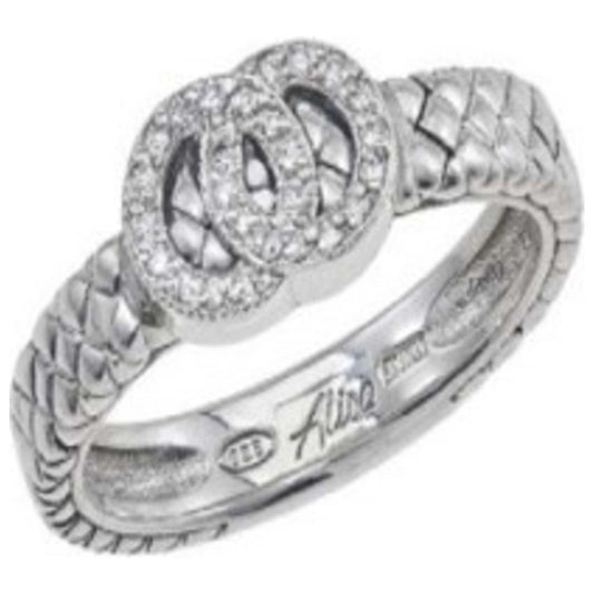 Front view of Alisa Elegant Women's Ring VHR-1516-D