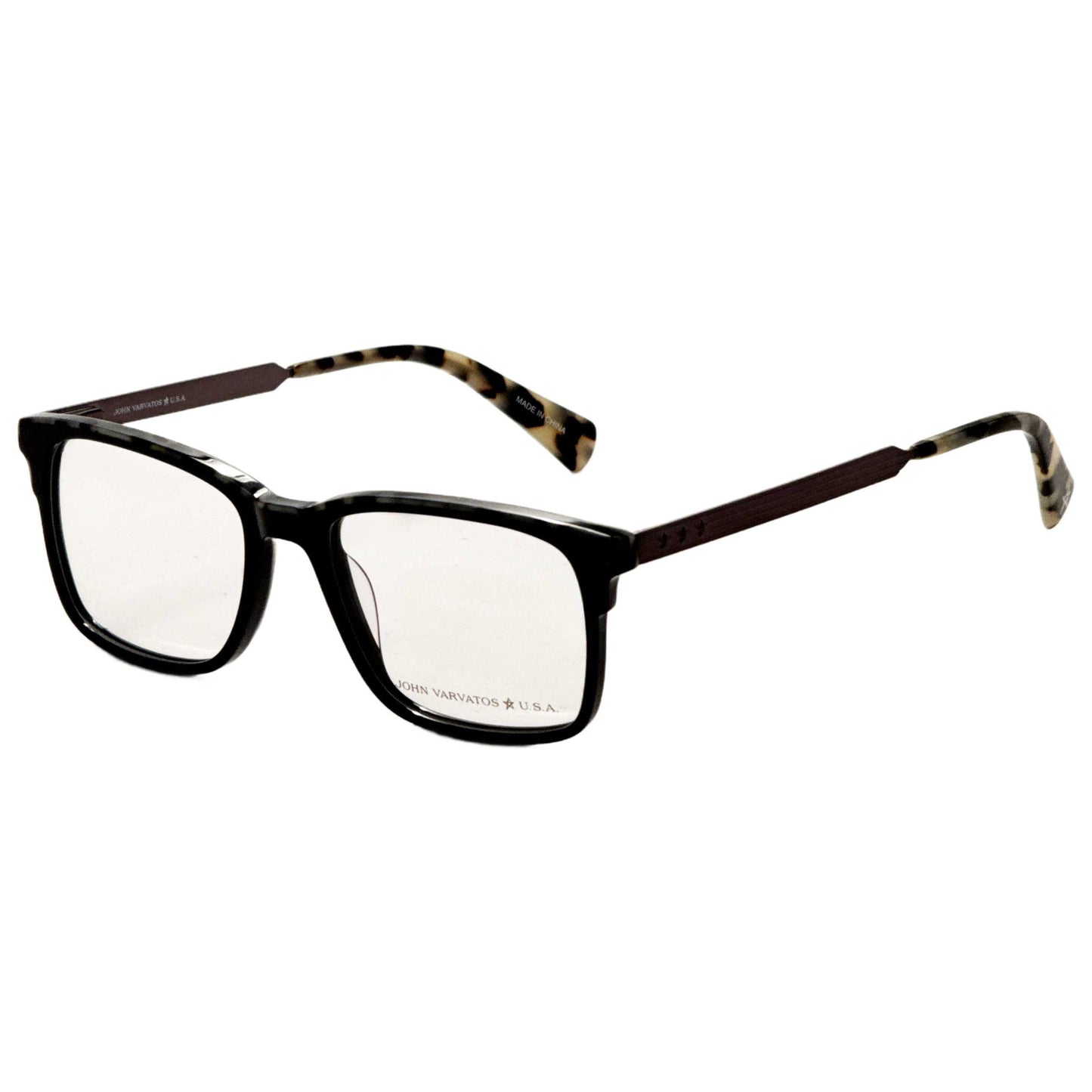 Front view of John Varvatos Men's Opticals VJVC001530BLA