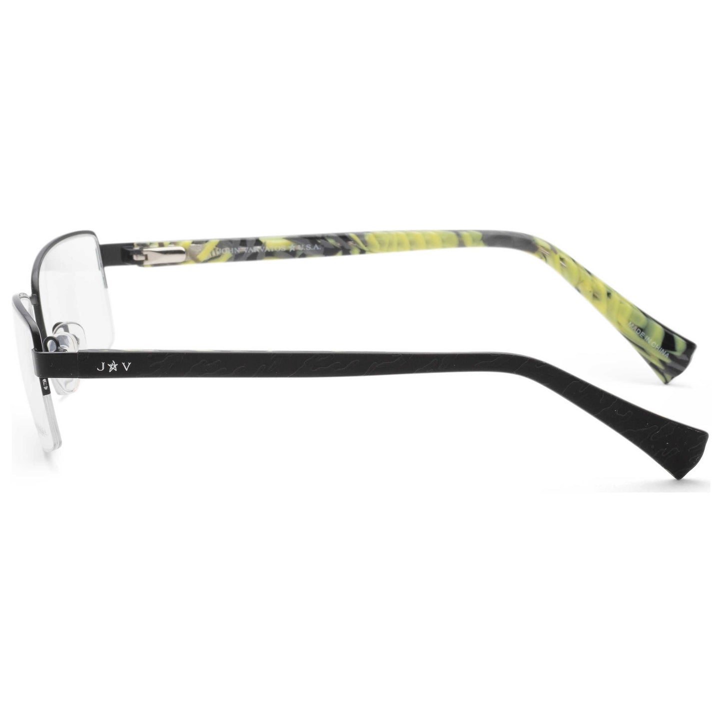 Left view of John Varvatos Men's Opticals VJVC006560BLA