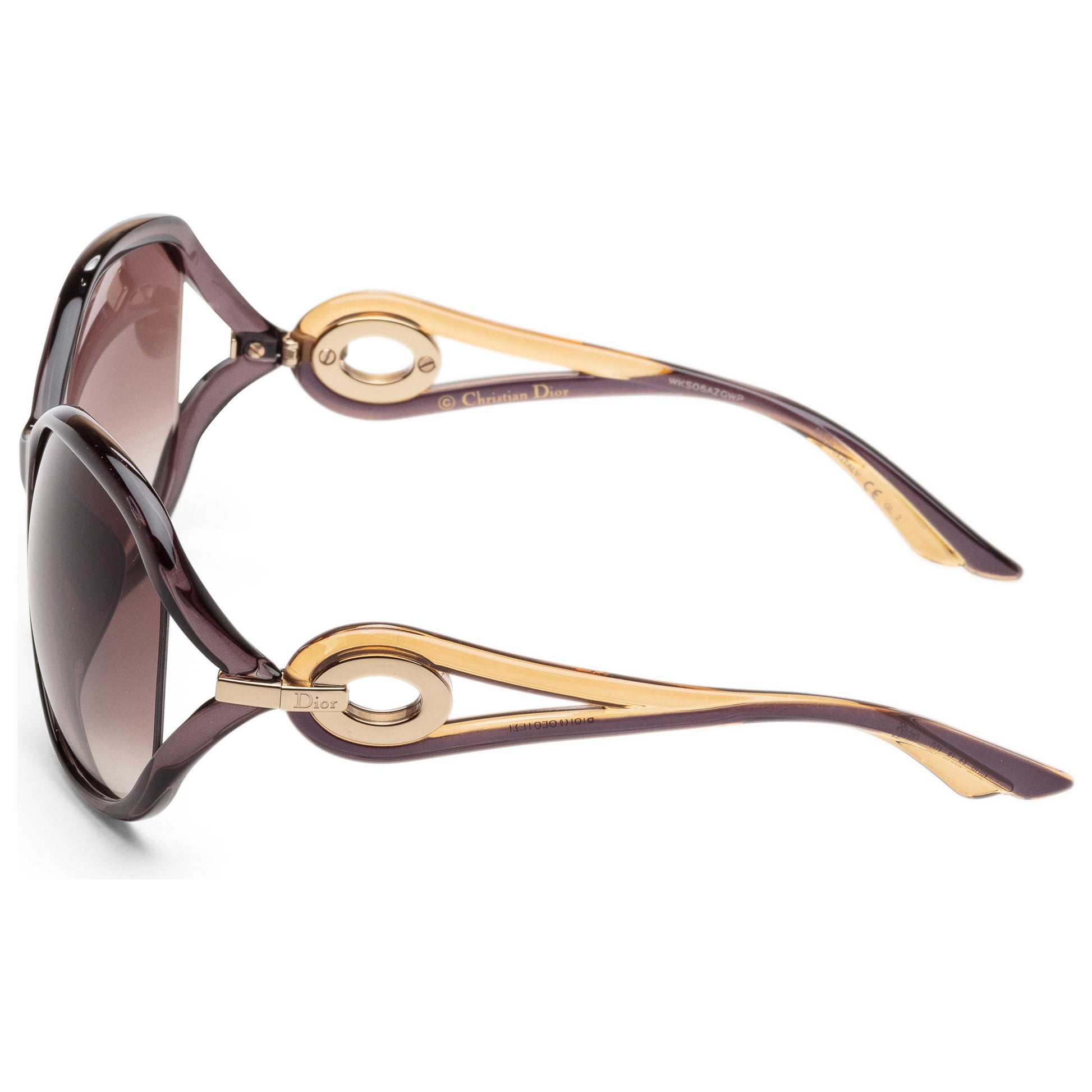 Left view of Christian Dior Volute Women's Sunglasses VOLUT2FS-040I-JS