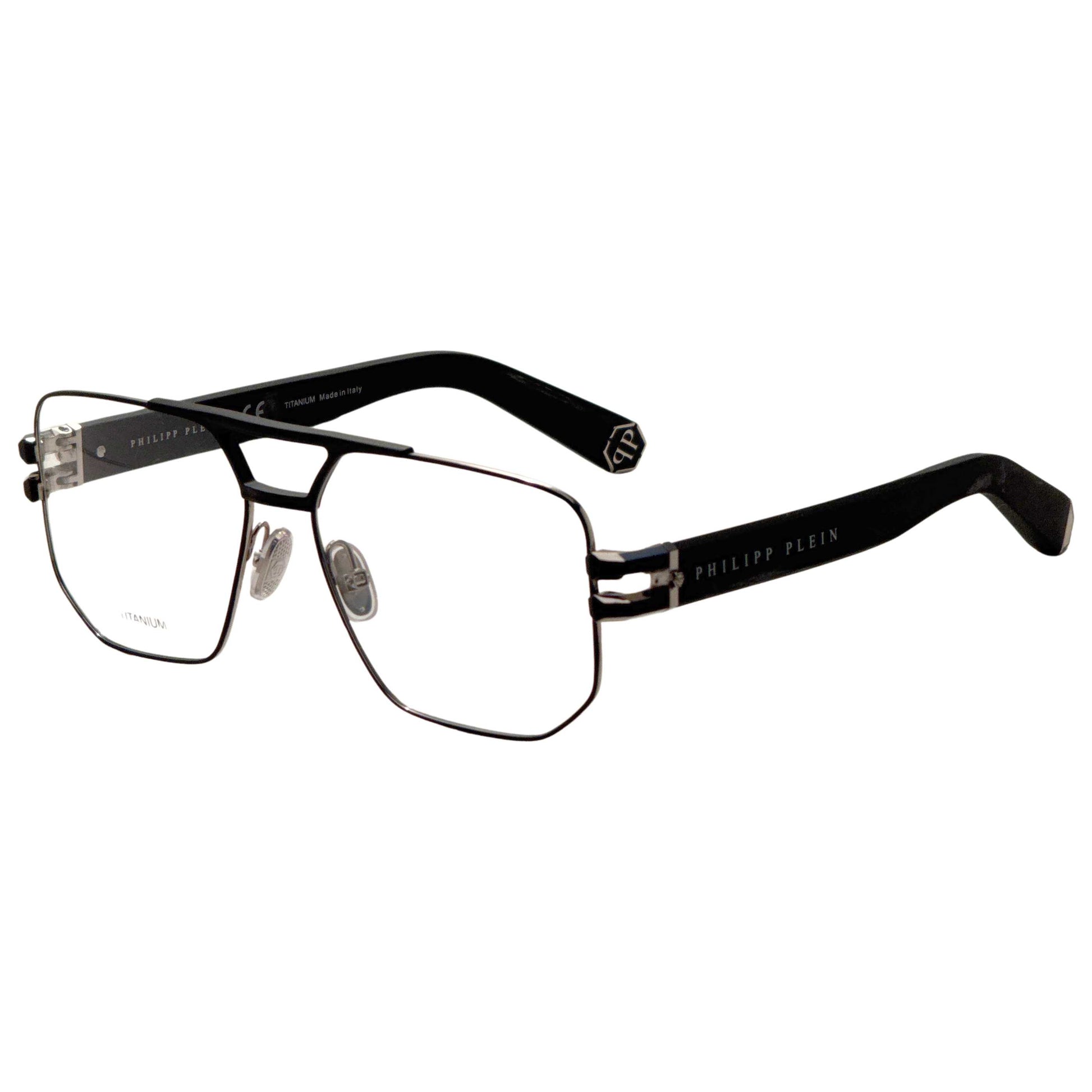 Front view of Philipp Plein Men's Opticals VPP022M580523