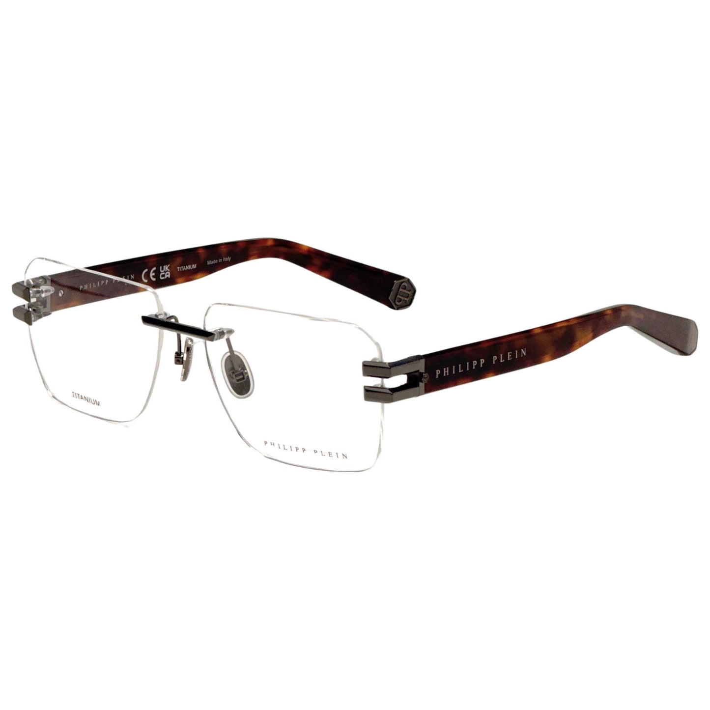 Front view of Philipp Plein Men's Opticals VPP086M590568