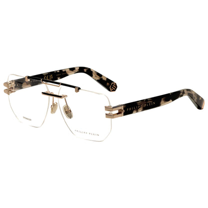 Front view of Philipp Plein Men's Opticals VPP087M610302