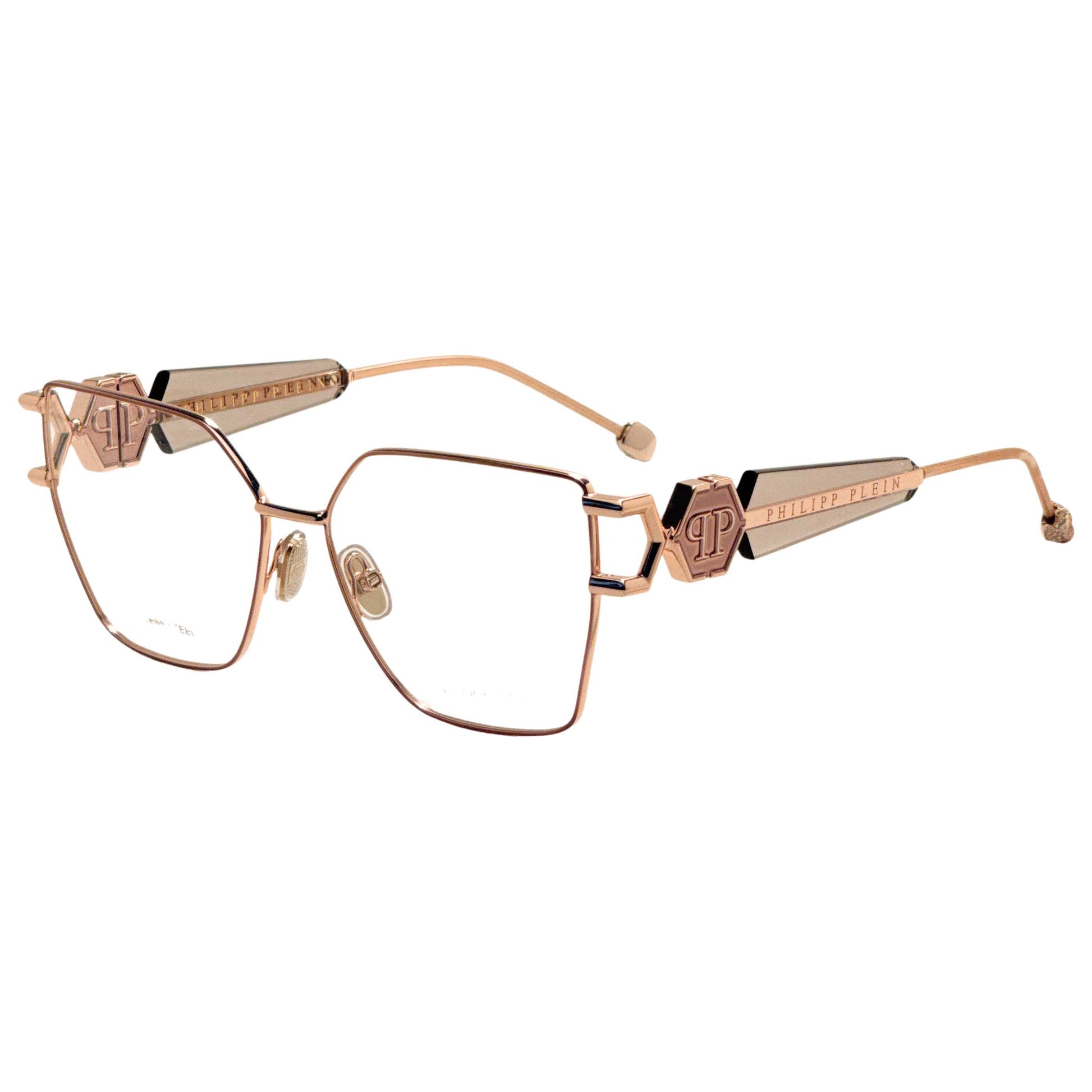 Front view of Philipp Plein Women's Opticals VPP166S5702AM