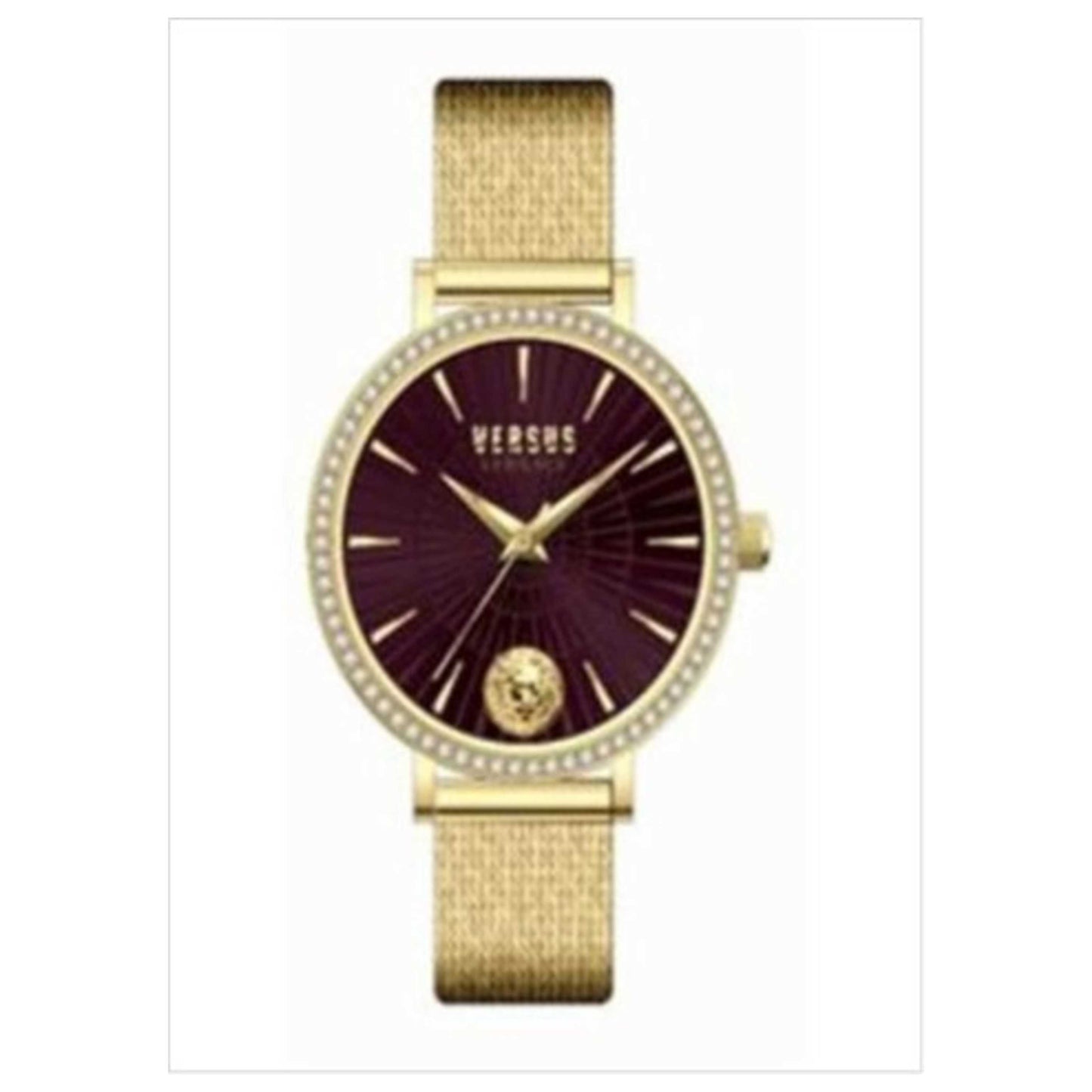 Front view of Versus Versace Mar Vista Crystal Women's Quartz Watch VSP1F3021